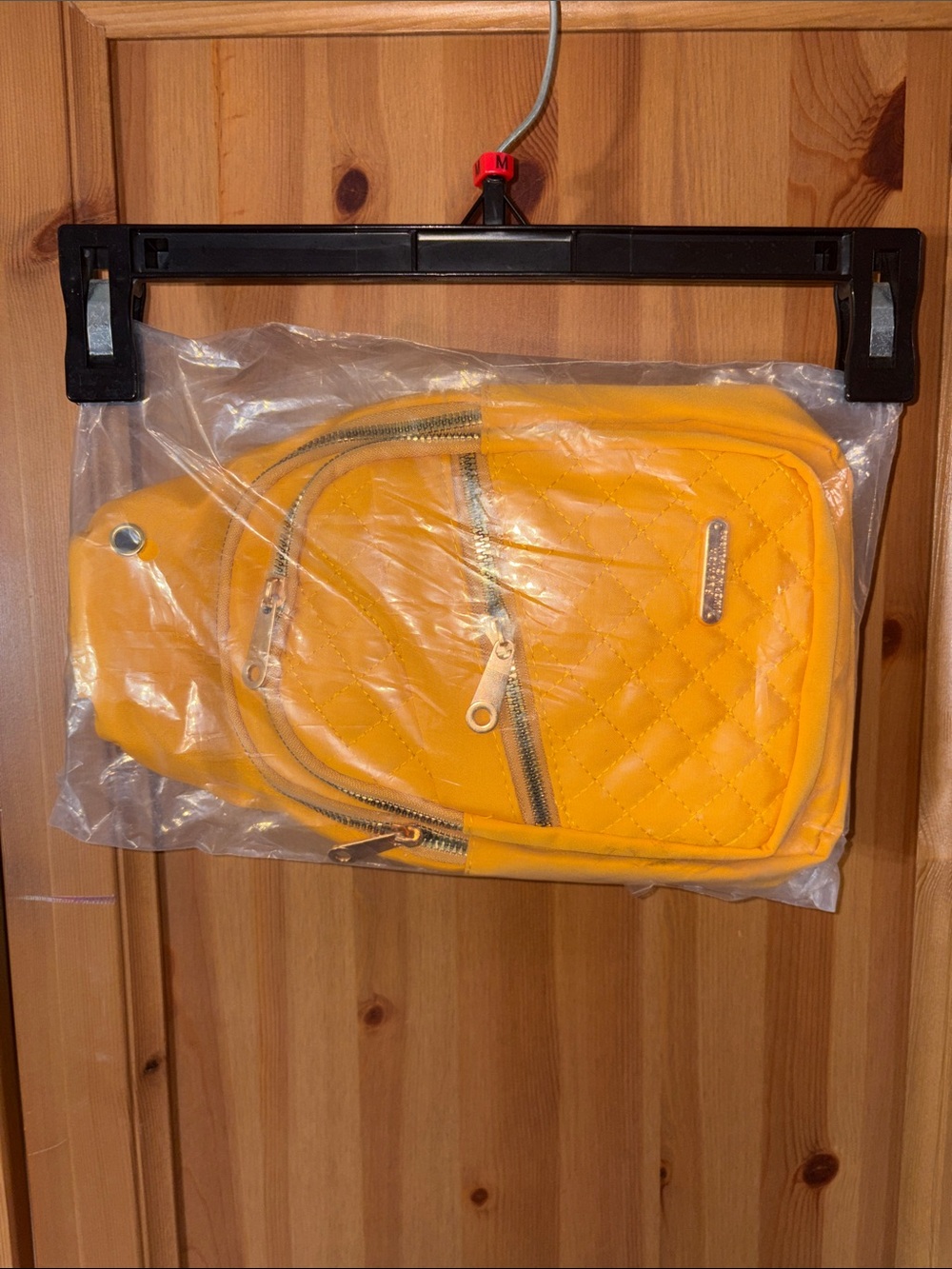 Quilted Yellow Crossbody Bag